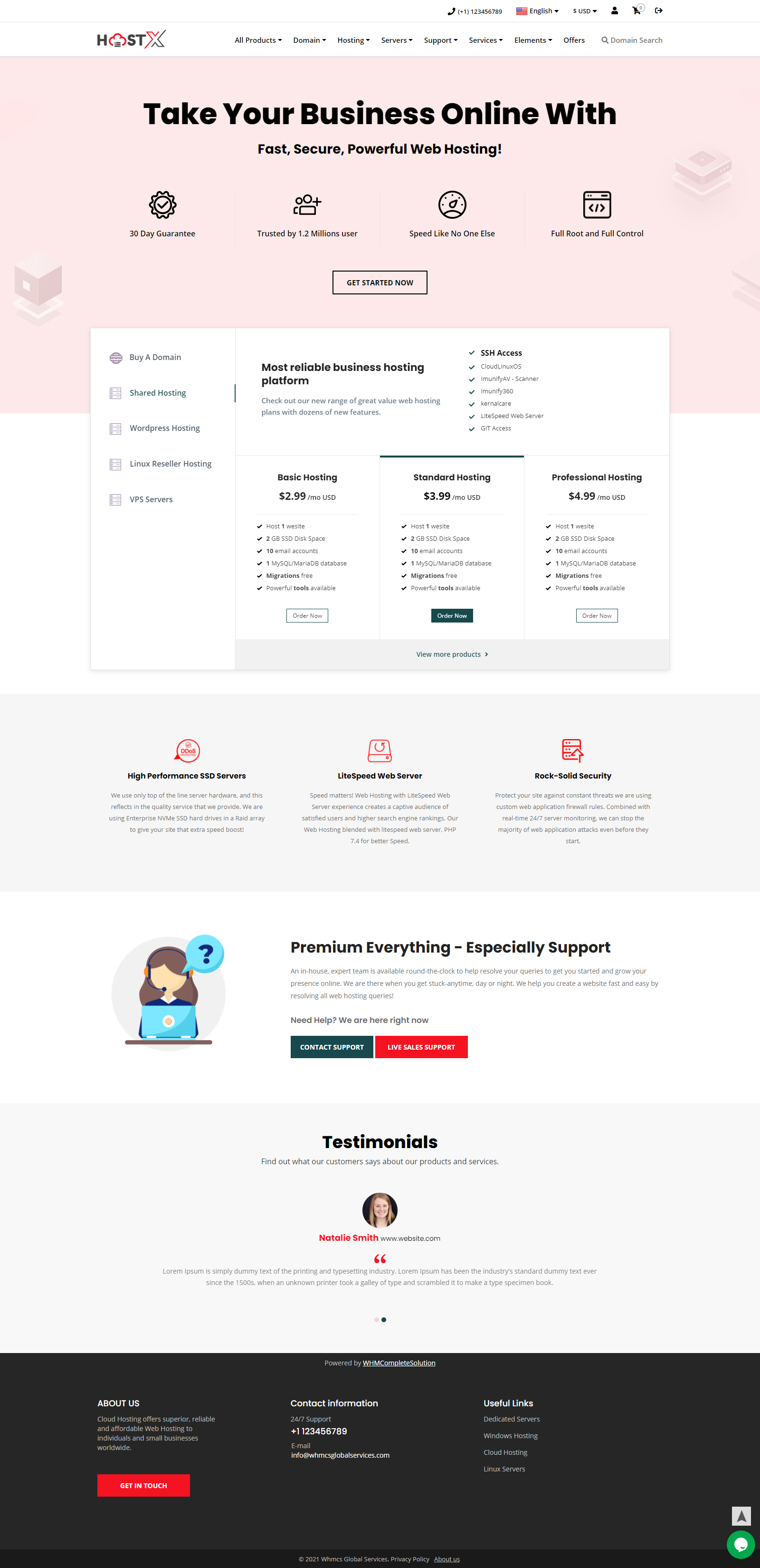 whmcs client template