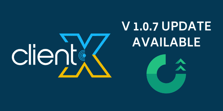 ClientX V 1.0.7 Update Available on WGS