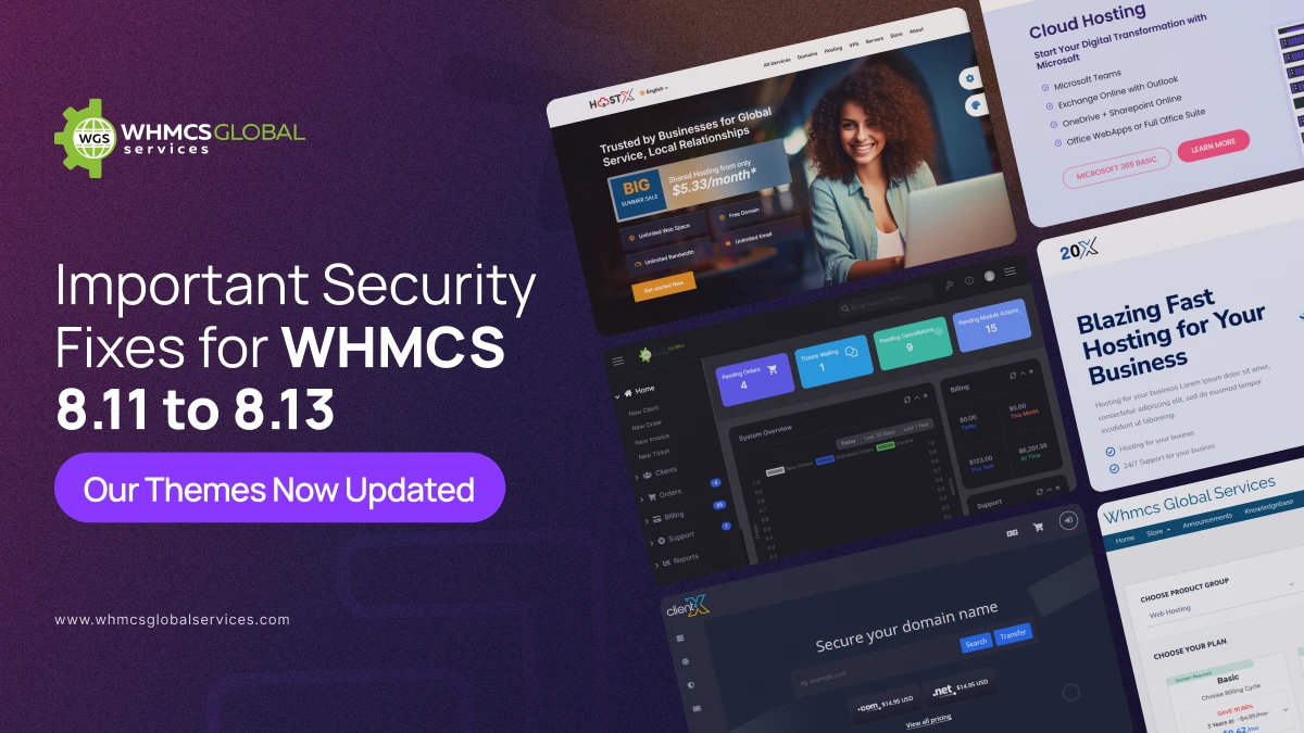 Important Security Fixes for WHMCS 8.11 to 8.13 – Our Themes Now Updated