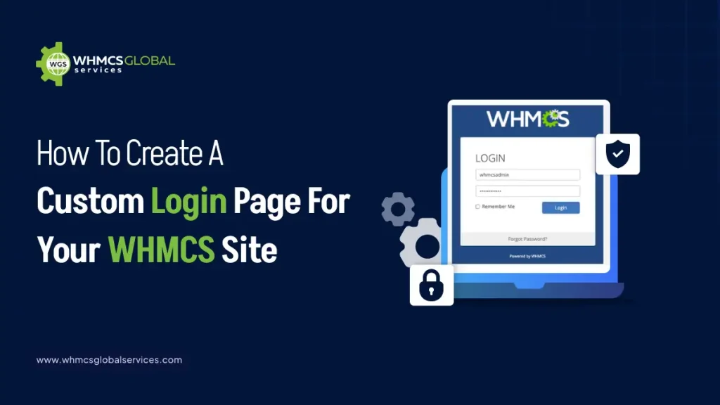 WHMCS login page