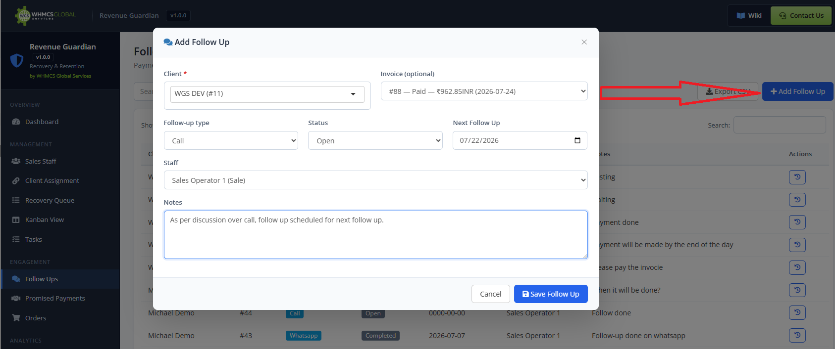 Add-Follow-Up