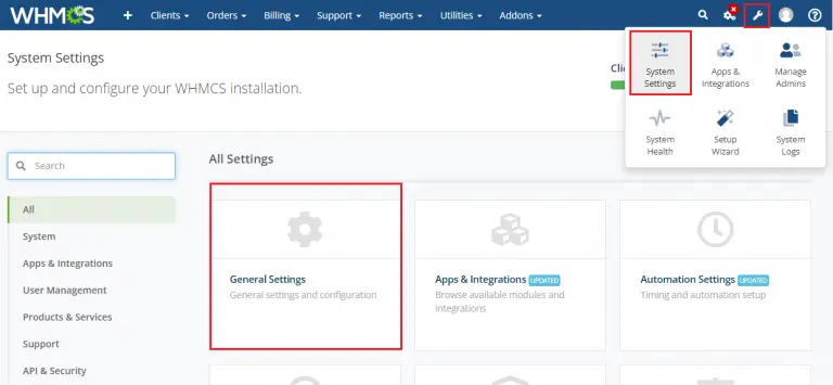 System Settings