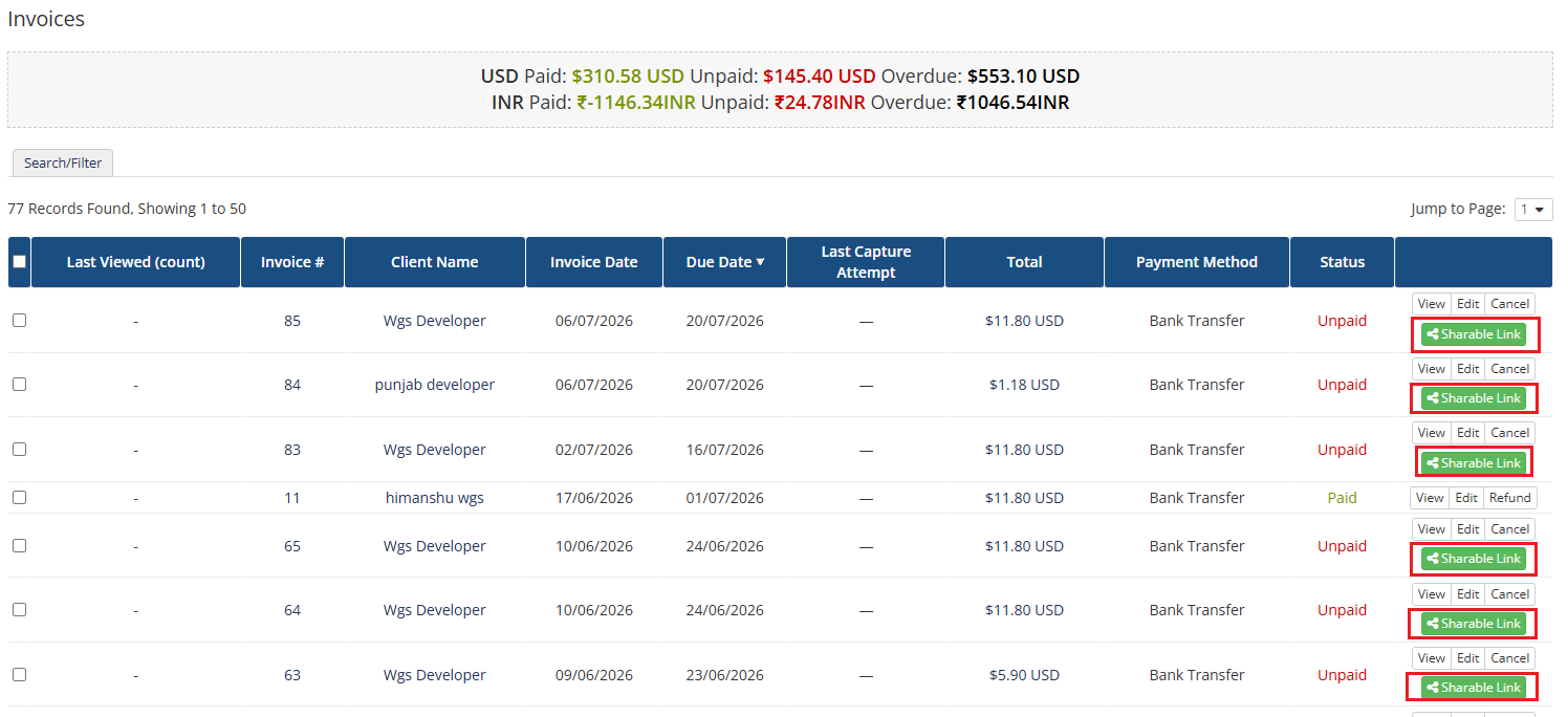IPWL-Share-Link-Invoice-List-Adminside