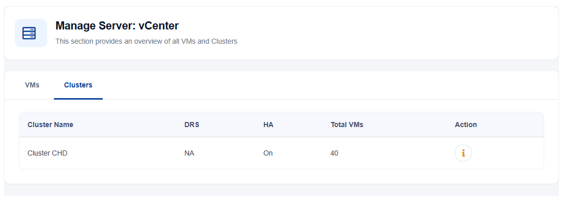 VMware-Cluster-List