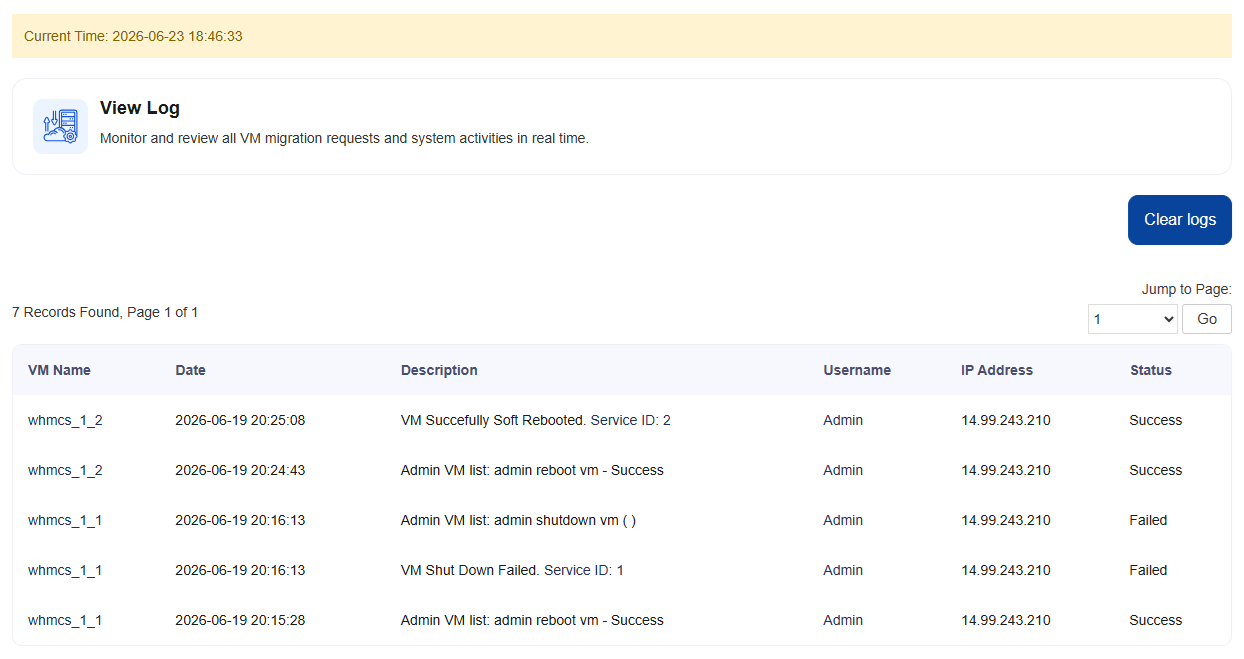 VMware-logs