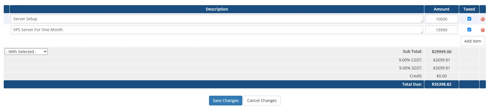 Add-line-items