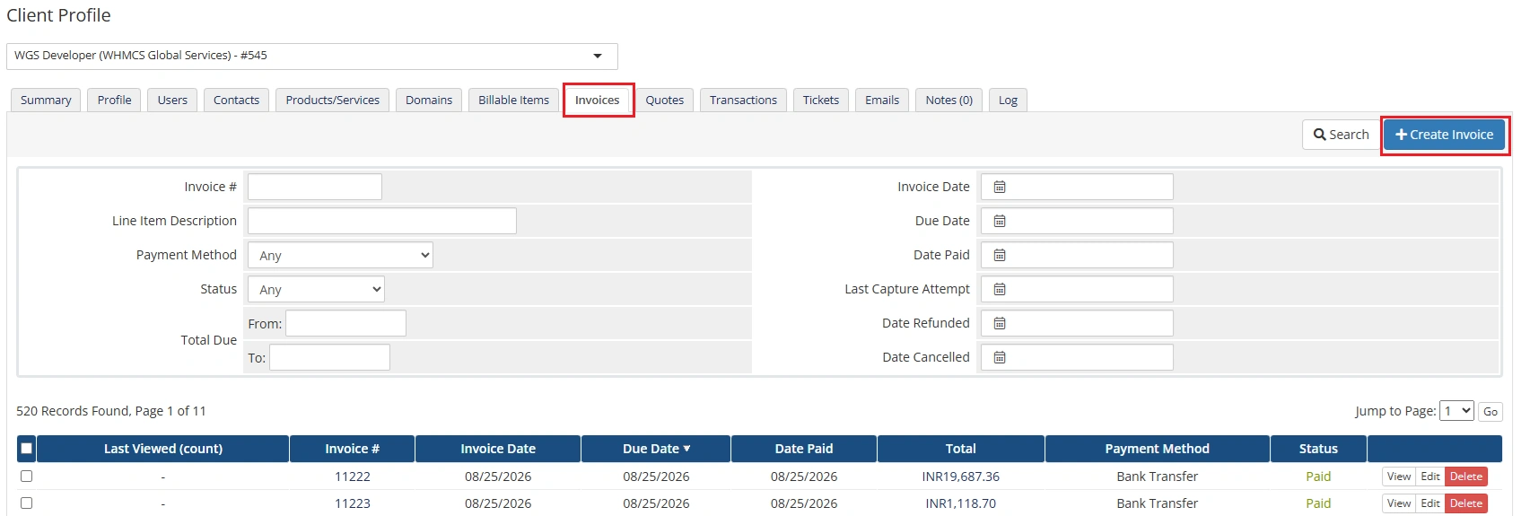 Click-Create-Invoice