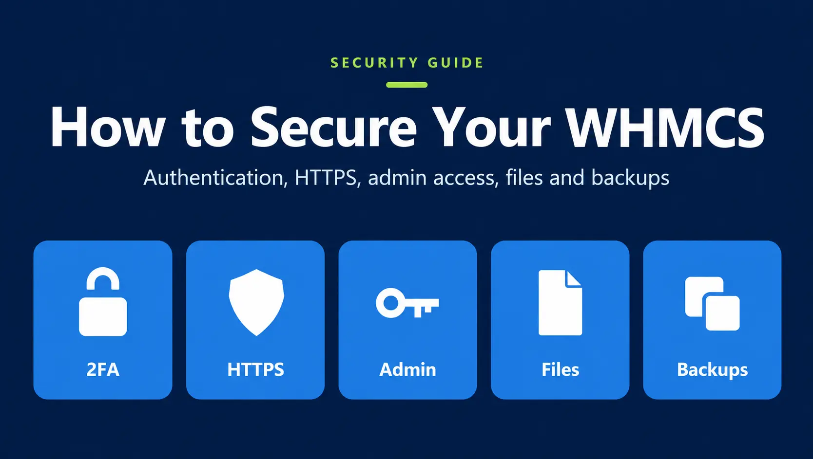 How to Secure Your WHMCS Installation